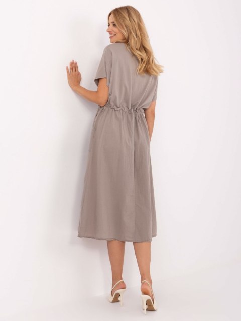 Sukienka-TW-SK-BI-6-2014.07-ciemny bezowy