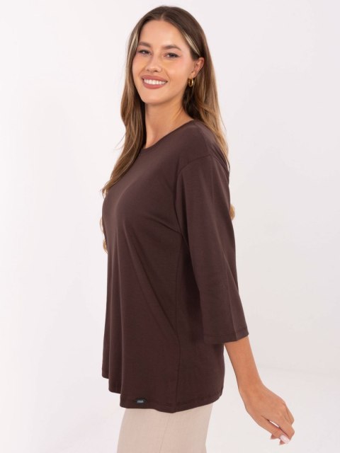 Bluzka-RV-BZ-A804.05P-ciemny brązowy
