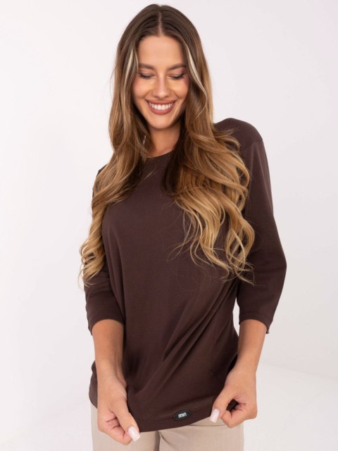 Bluzka-RV-BZ-A804.05P-ciemny brązowy