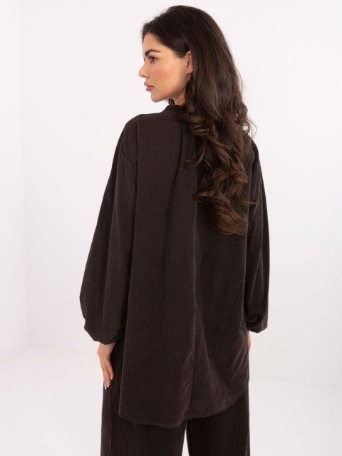 Koszula-IT-KS-233607.63-ciemny brązowy