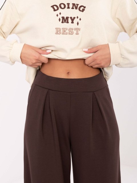 Spodnie dresowe-RV-DR-A613.69-ciemny brązowy