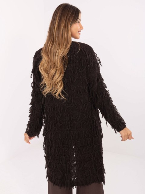 Sweter-MI-SW-0820.85-ciemny brązowy