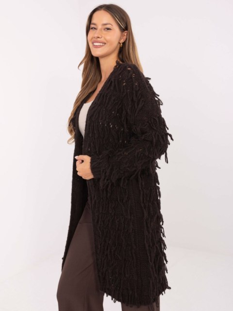 Sweter-MI-SW-0820.85-ciemny brązowy