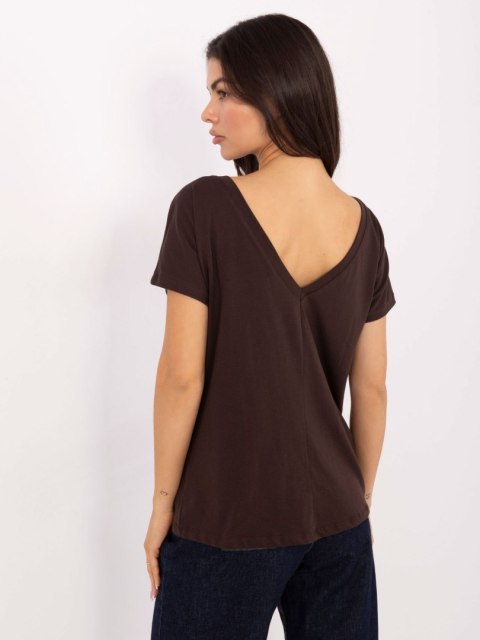 T-shirt-RV-TS-4662.04X-ciemny brązowy