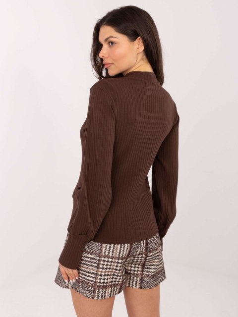 Bluzka-RV-BZ-A1053.50-ciemny brązowy