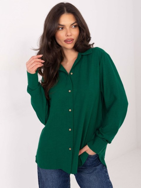 Koszula-LK-KS-510109.70-ciemny zielony