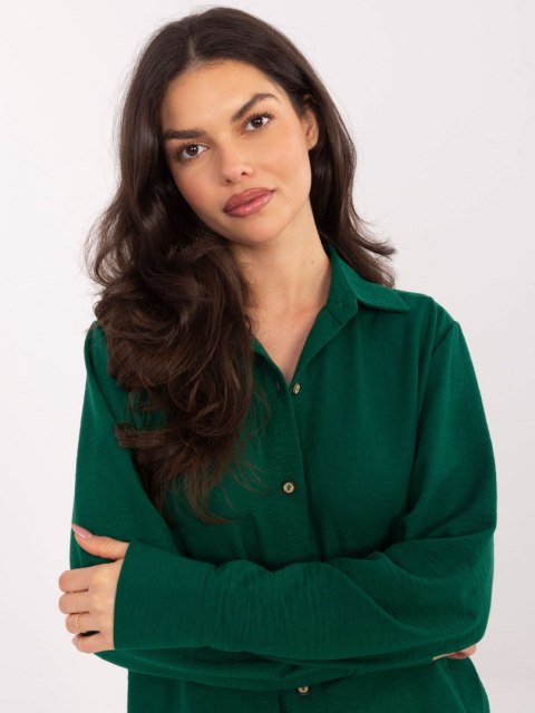 Koszula-LK-KS-510109.70-ciemny zielony