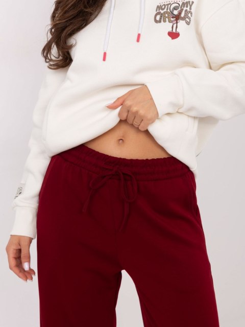 Spodnie dresowe-RV-DR-A611.52-bordowy