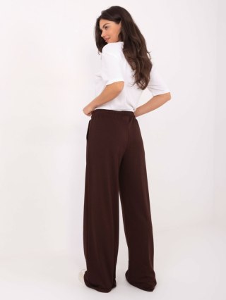 Spodnie dresowe-RV-DR-A611.52-ciemny brązowy