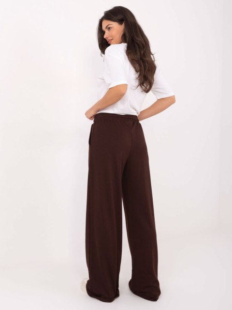 Spodnie dresowe-RV-DR-A611.52-ciemny brązowy