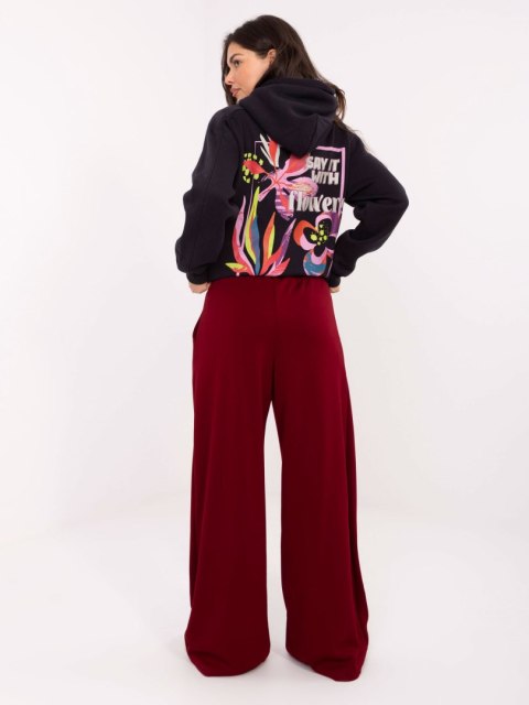 Spodnie dresowe-RV-DR-A613.69-bordowy