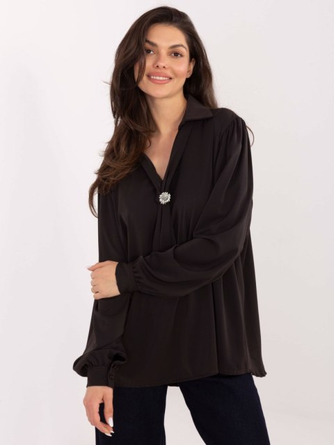 Bluzka-IT-BZ-28913.17-ciemny brązowy