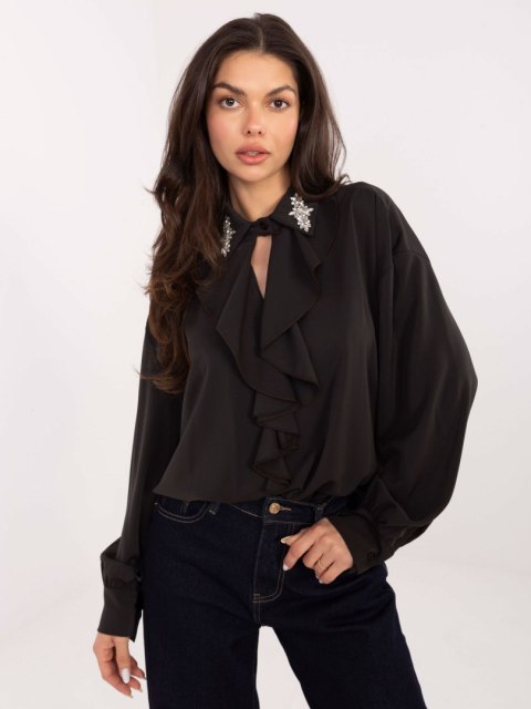 Bluzka-IT-BZ-28995.25-ciemny brązowy