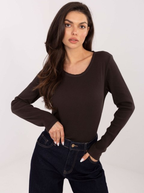 Bluzka-JM-BZ-2254.80-ciemny brązowy