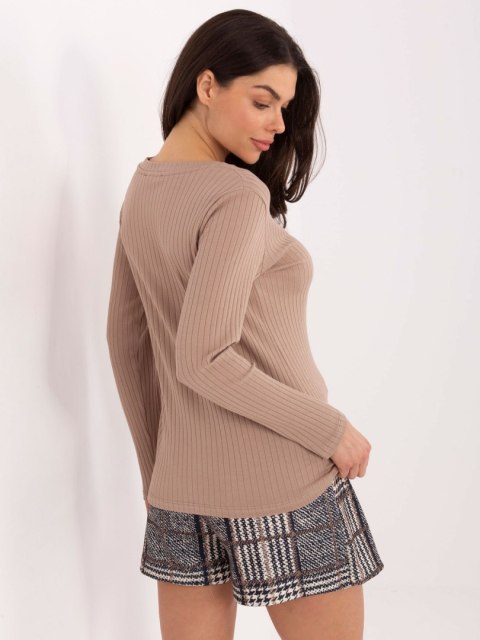 Bluzka-RV-BZ-A1054.34-ciemny bezowy