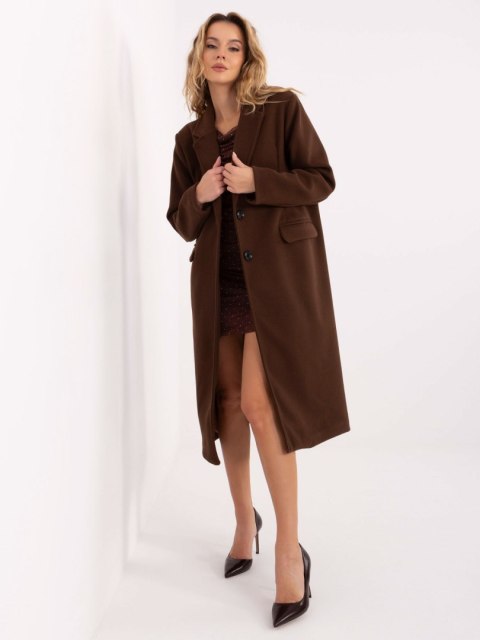 Płaszcz-IT-PL-80320.65-ciemny brązowy