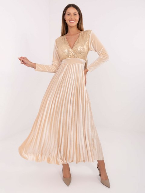 Sukienka-IT-SK-16919.04P-jasny beżowy