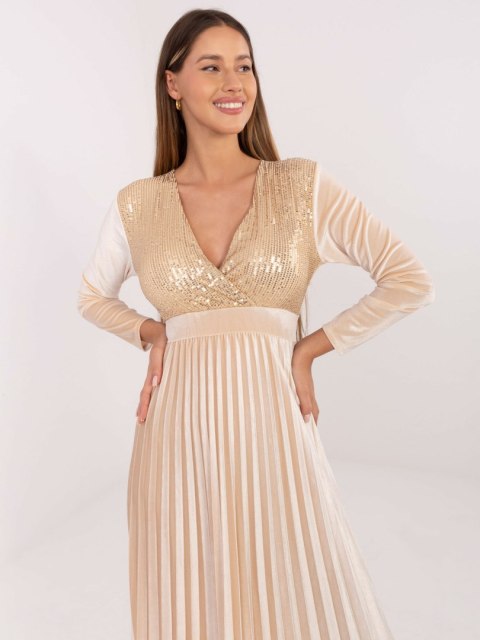 Sukienka-IT-SK-16919.04P-jasny beżowy