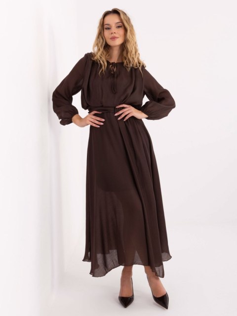 Sukienka-MI-SK-27580.02-ciemny brązowy