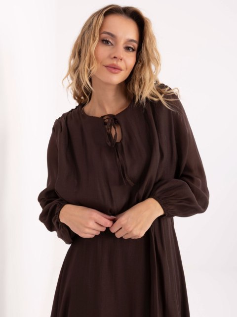 Sukienka-MI-SK-27580.02-ciemny brązowy
