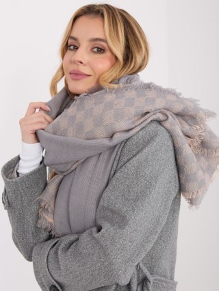 Szalik-AT-SZ-16501.03-szaro-różowy