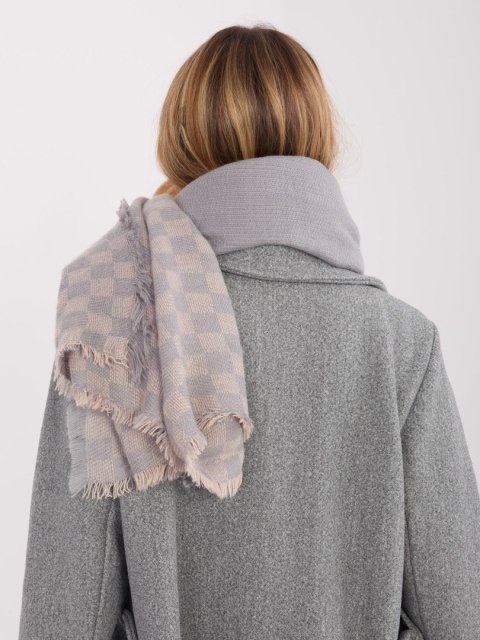 Szalik-AT-SZ-16501.03-szaro-różowy