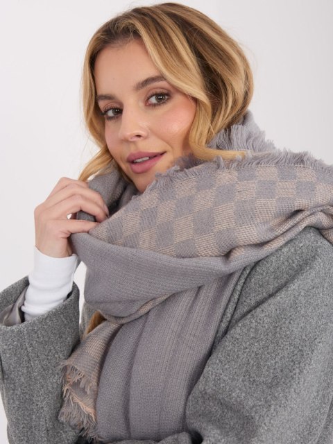 Szalik-AT-SZ-16501.03-szaro-różowy