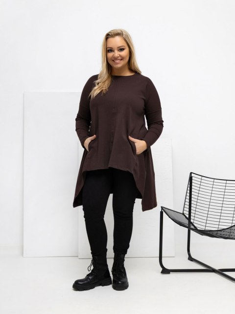 Bluzka-RV-BZ-7054-1.06-ciemny brązowy