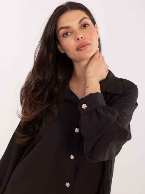 Koszula-IT-KS-29022.25-ciemny brązowy