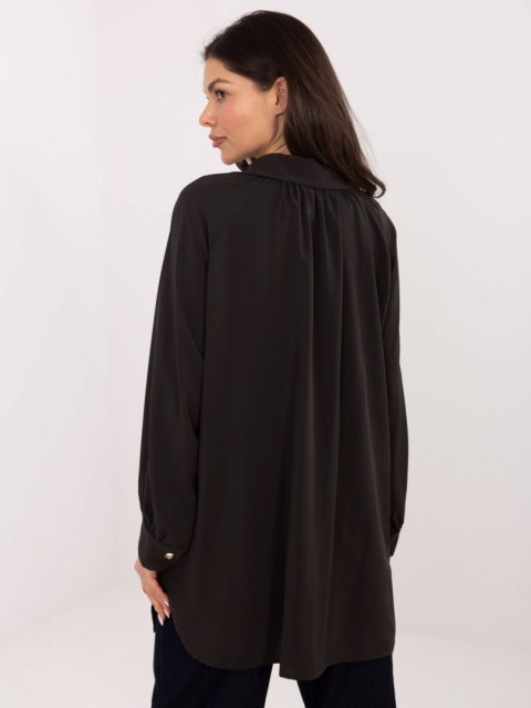 Koszula-IT-KS-29022.25-ciemny brązowy