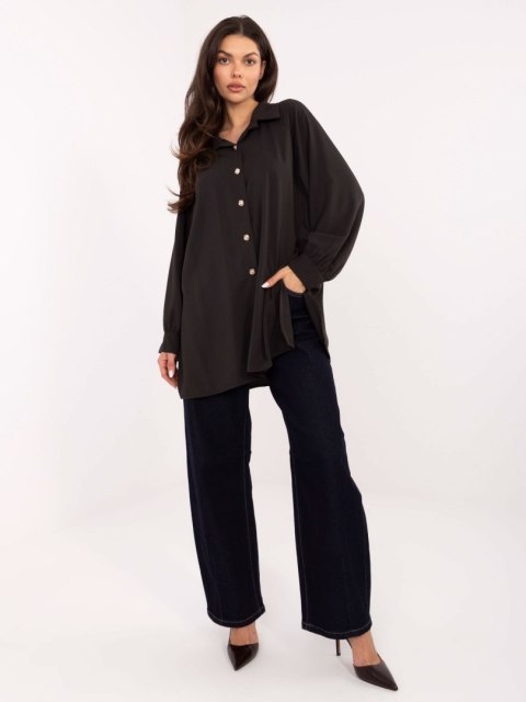 Koszula-IT-KS-29022.25-ciemny brązowy