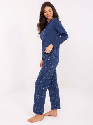 Piżama-DU-PI-FP-005.61-ciemny niebieski