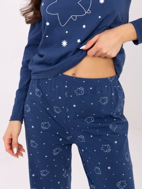 Piżama-DU-PI-FP-005.61-ciemny niebieski