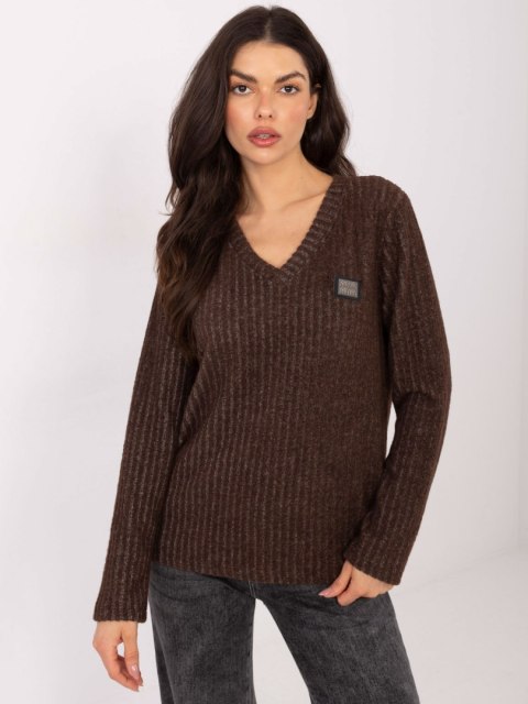 Sweter-RV-SW-A1025.80-brązowy