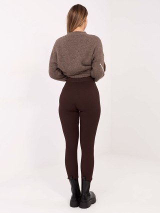 Leginsy-D93050Z62285A-ciemny brązowy