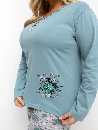 Piżama-DU-PI-FP-506.56-ciemny miętowy