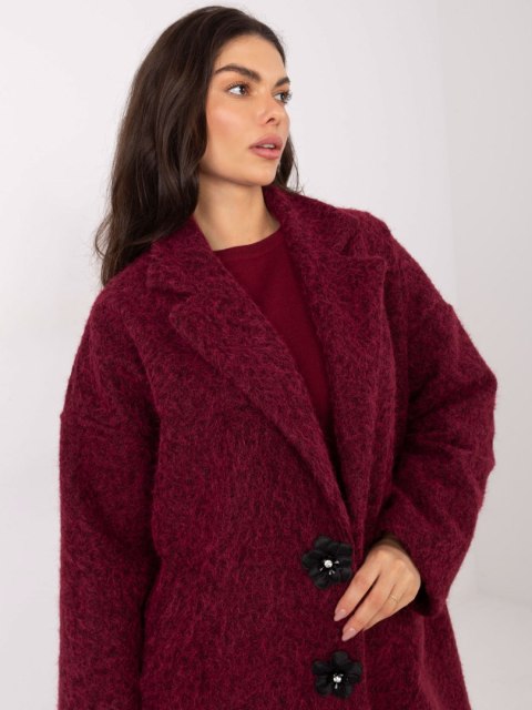 Płaszcz-IT-PL-96965.19-bordowy