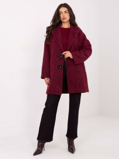 Płaszcz-IT-PL-96965.19-bordowy
