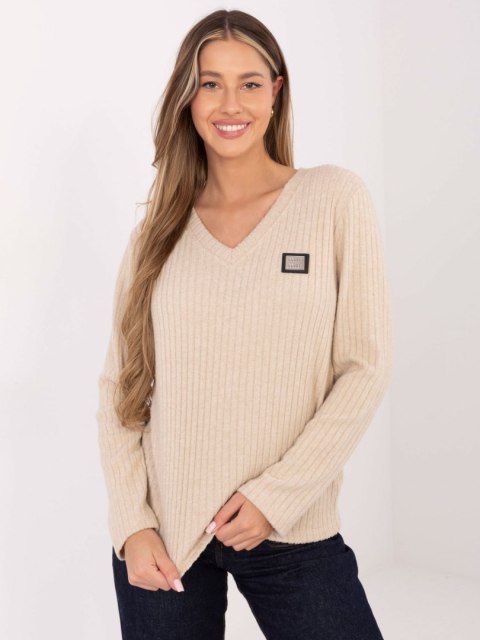 Sweter-RV-SW-A1025.80-beżowy