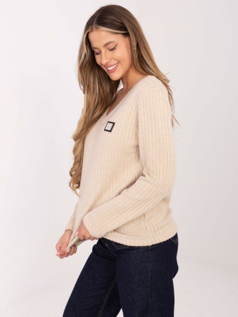 Sweter-RV-SW-A1025.80-beżowy
