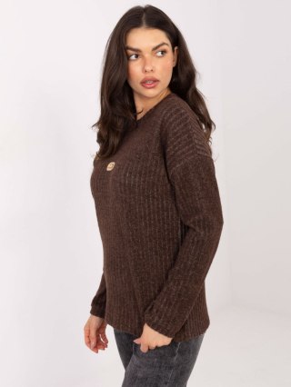 Sweter-RV-SW-A1026.52-brązowy