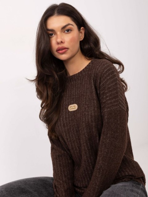 Sweter-RV-SW-A1026.52-brązowy