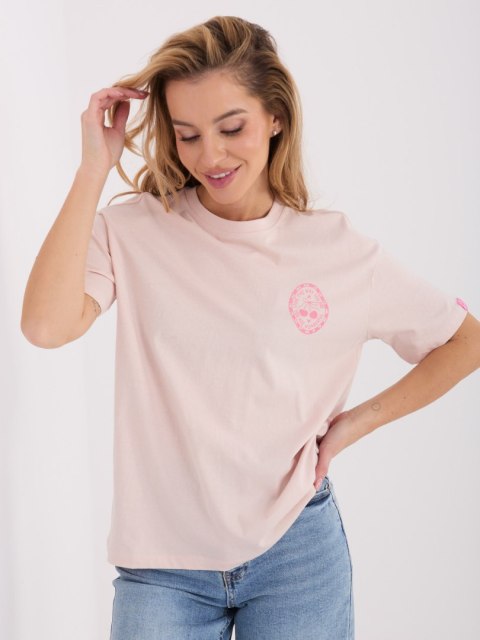 T-shirt-D12022M02842A-jasny różowy