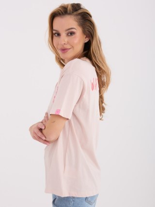 T-shirt-D12022M02842A-jasny różowy