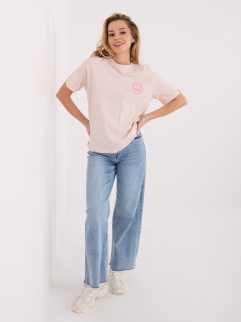 T-shirt-D12022M02842A-jasny różowy