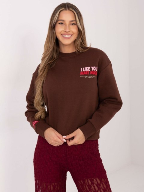 Bluza-D10608BC02568J-ciemny brązowy