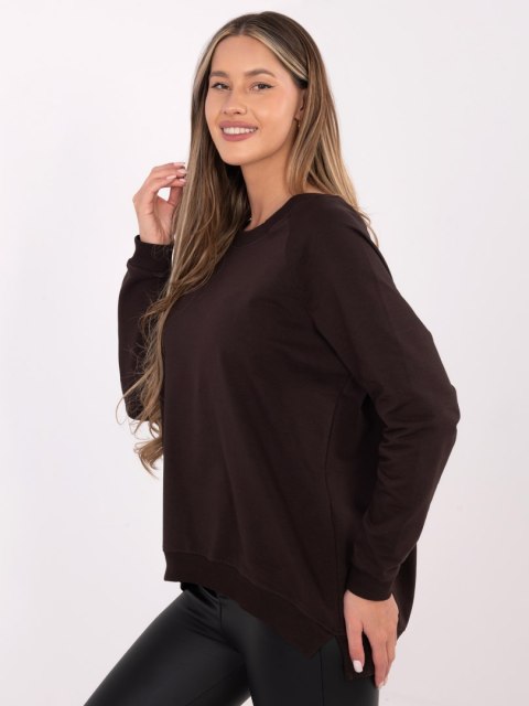 Bluza-RV-BL-5850.11X-ciemny brązowy