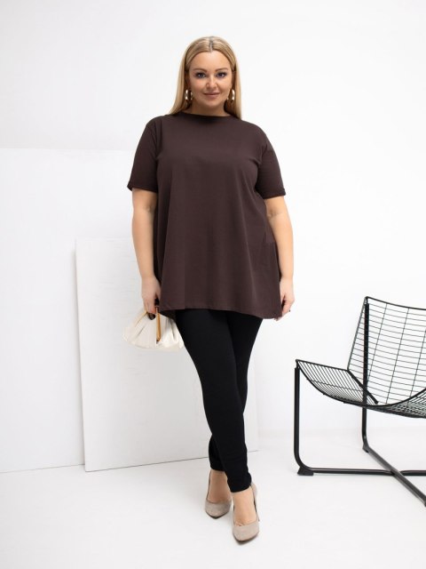 Bluzka-RV-BZ-7923-1.34P-ciemny brązowy