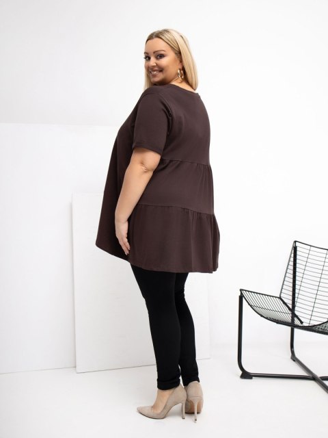 Bluzka-RV-BZ-7923-1.34P-ciemny brązowy