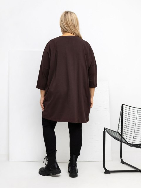 Bluzka-RV-BZ-A1076.00-ciemny brązowy